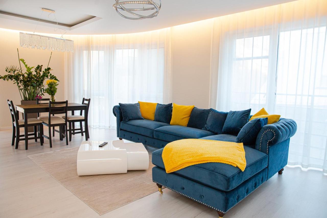 Luxurious Blue&Yellow Apartment In Kaunas Center Dış mekan fotoğraf