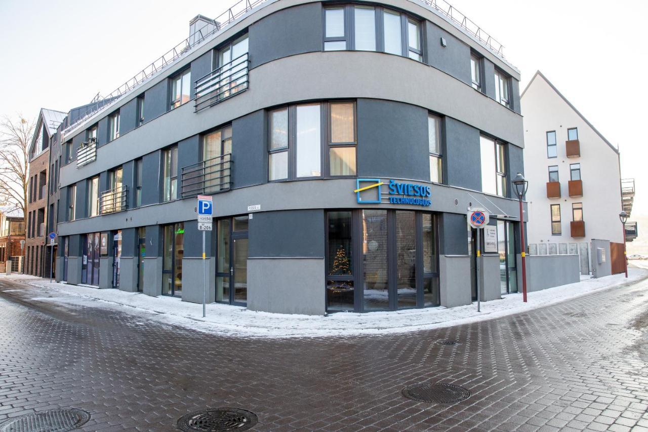 Luxurious Blue&Yellow Apartment In Kaunas Center Dış mekan fotoğraf